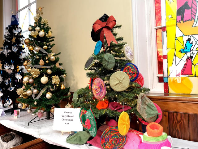 Trees on display.