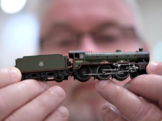 Viewing one of the locomotives