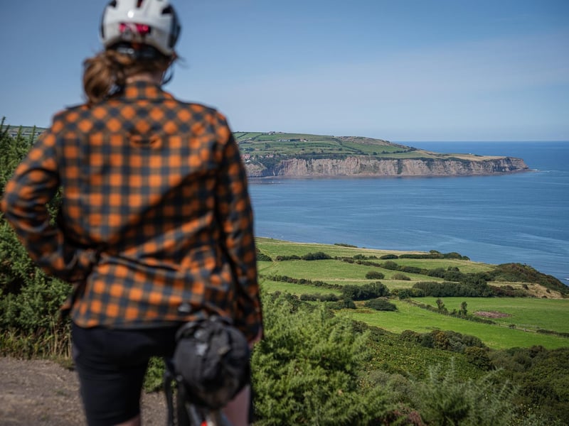 Jenny Graham on the Cinder Track near Ravenscar