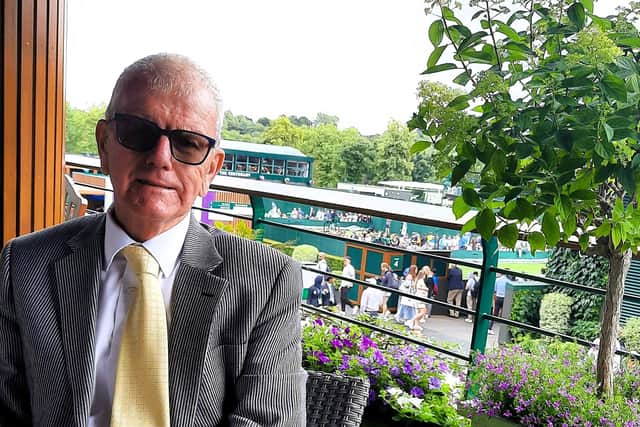 Gordon enjoyed attending Wimbledon with wife Breda