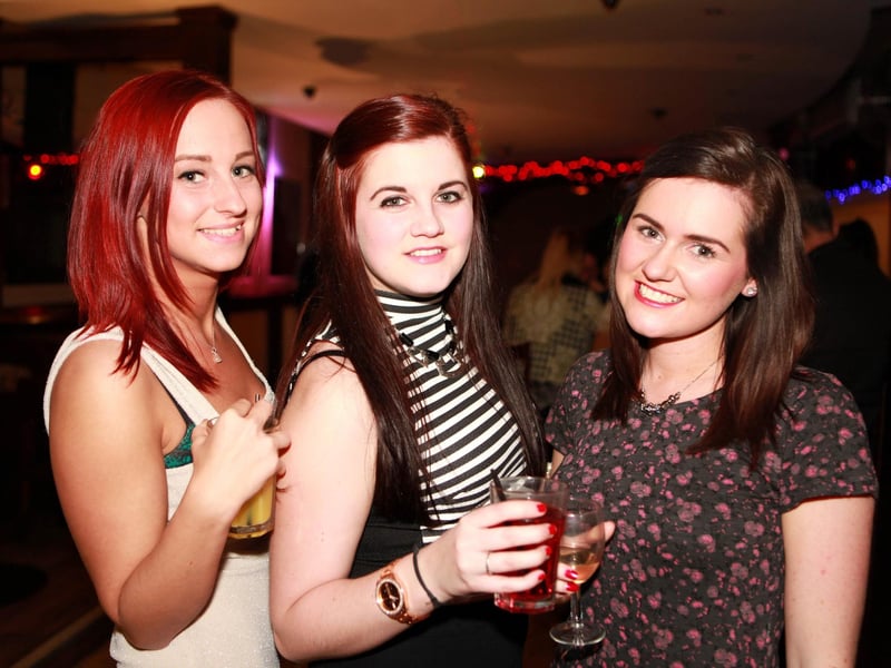 Pariss, Jess and Lauren having a great night out in Bar2B