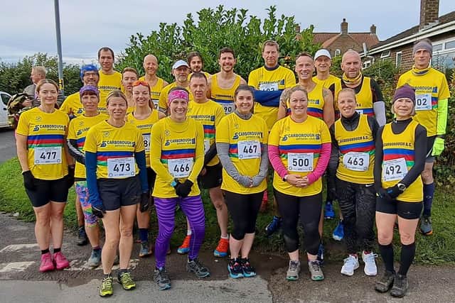 SAC runners line up before the Bishop Wilton race