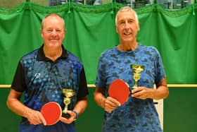 Peter Clarkson and Roy Hill won the Wednesday Night tournament. PHOTO BY TONY WIGLEY