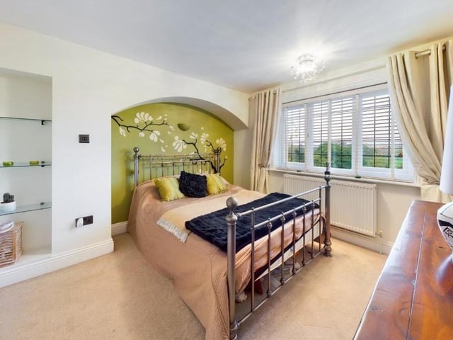 One of the stylish double bedrooms within the property.