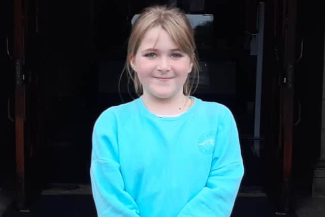 Tallulah Jones, a year five student at West Cliff School, who spoke at the meeting.