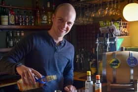Ben Clark, bartender at The Library Bar.