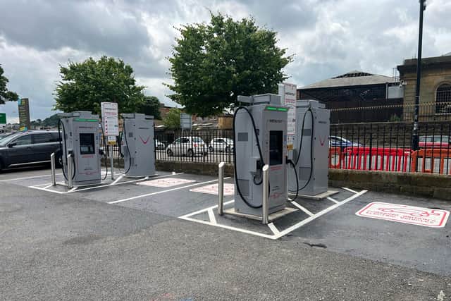 Four rapid charging stations are located at Pavilion Square Car Park in Scarborough