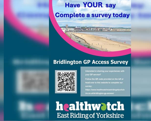 Healthwatch East Riding is conducting a study into GP access in Bridlington.