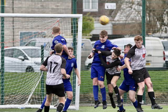 Brid Rovers Pandas, blue kit, lost 2-0 at home to Springhead.
