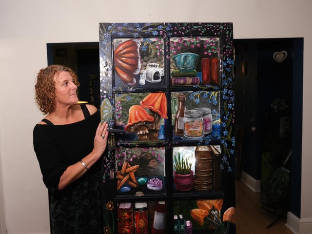 Helen Randle's recycled artwork would make a standout feature in any home
