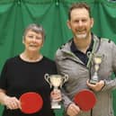 Tina Crockford and Jon Bell, the winners of the 2024 Division Two Doubles title. PHOTOS: TONY WIGLEY