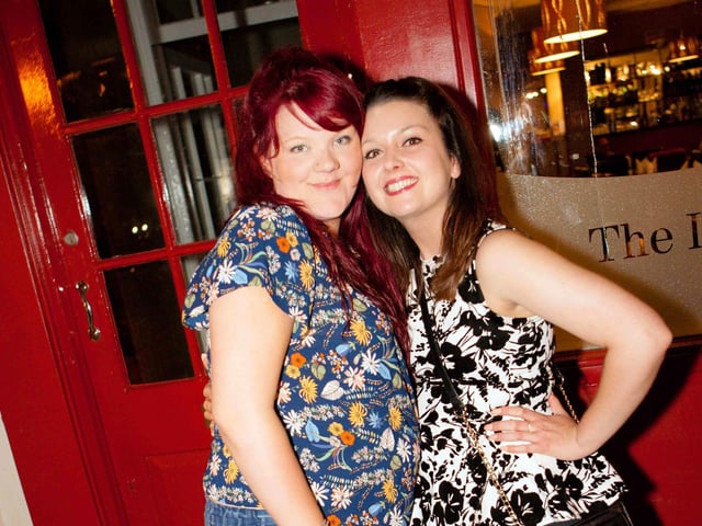 Megan & Katie looking glamorous