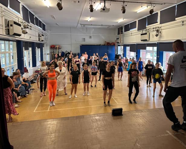 Strictly star Robin Windsor at one of the workshops in Whitby.