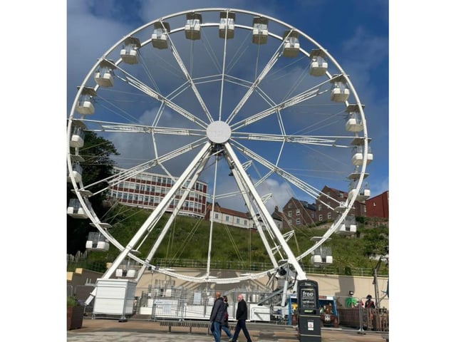 The big wheel in sunny Scarborough.