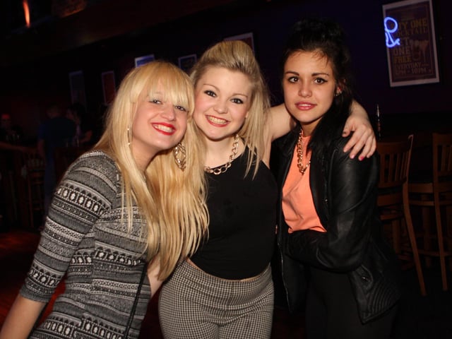 Harriet, Amy and Kaeli having fun in Blue Lounge.