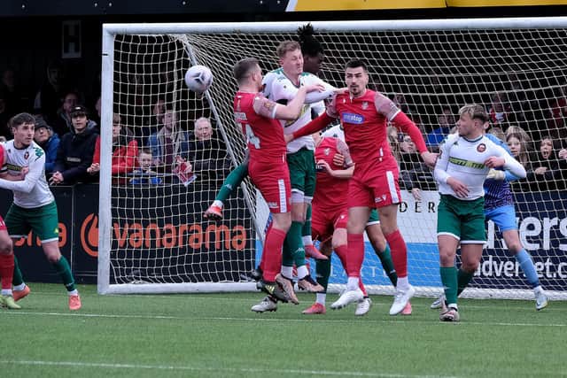 Boro suffered a damaging 3-0 home loss to National League North play-off rivals Gloucester.