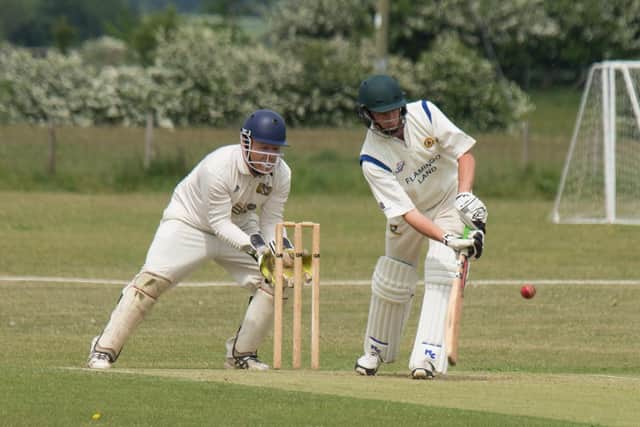 Ebberston batsman Alex Machen struck a superb ton. Photo by Steve Lilly