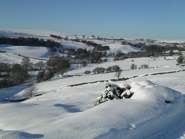Looking towards Commondale on a snowy day.