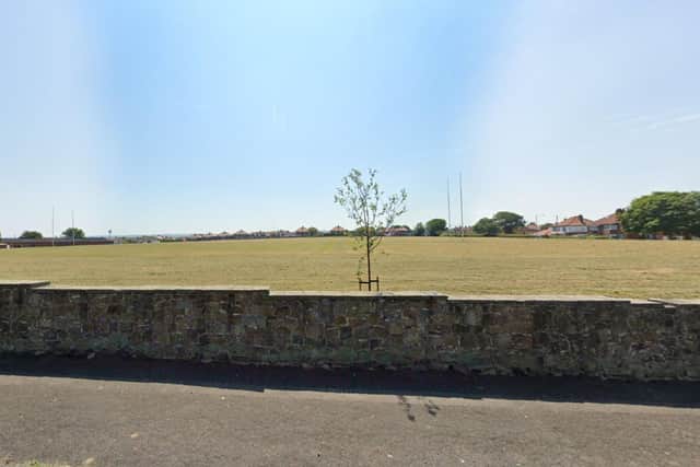 The playing field on White Leys Road - Image: Google Maps