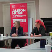 Shadow Secretary of State for Transport Louise Haigh MP (Far right) joined the Labour candidate for Scarborough and Whitby Alison Hume (centre) to hear about the transport challenges facing residents on the Yorkshire coast.