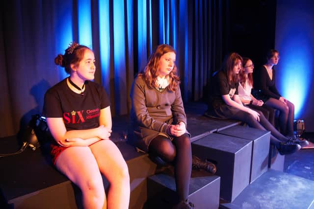 Whitby School youngsters rehearse their SIX:Teen edition production.