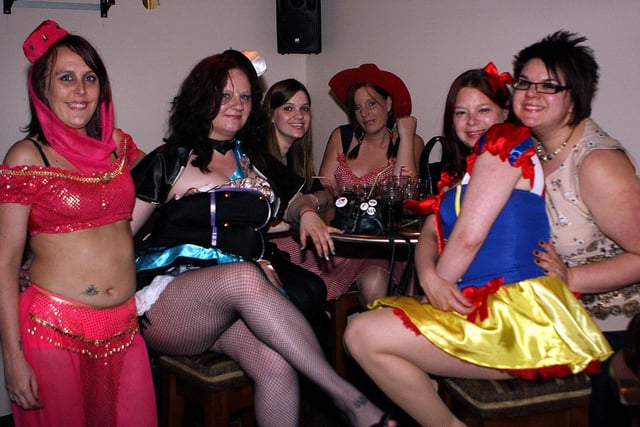 Stacey, Jayme, Emily, Lizzie, Gemma and Lisa out for Gemma's Birthday in 2013.