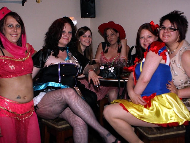 Stacey, Jayme, Emily, Lizzie, Gemma and Lisa out for Gemma's Birthday in 2013.
