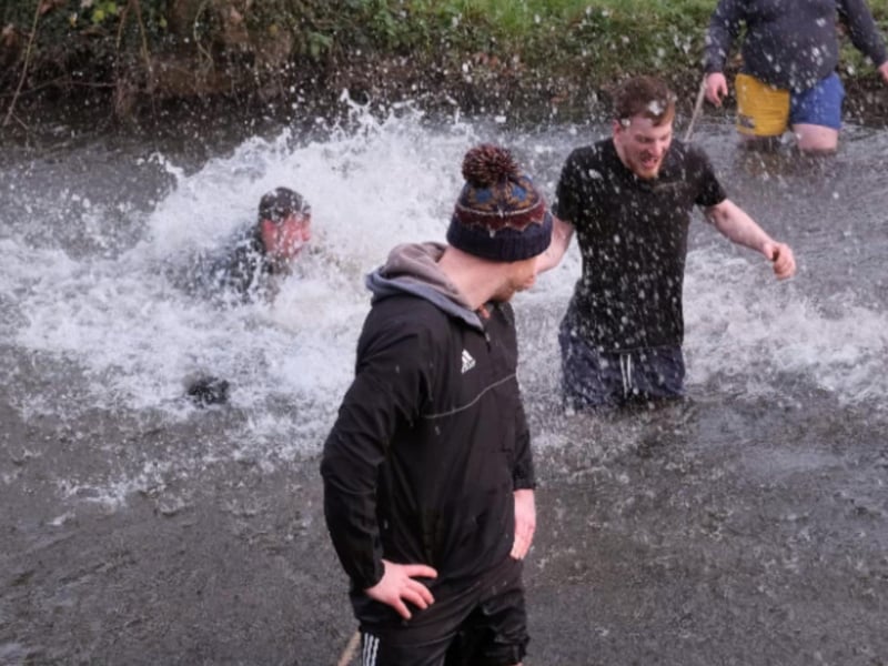 The match ended with a splash!