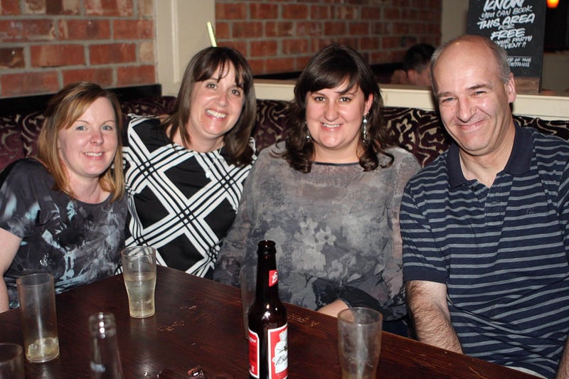 Karen, Mandy, Helen & John on a family night out in Barbican.
132344f