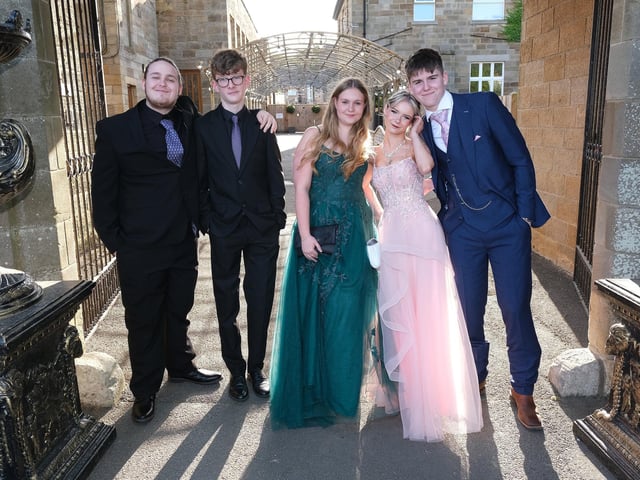 Dressed in their best for the prom night.  picture: Richard Ponter