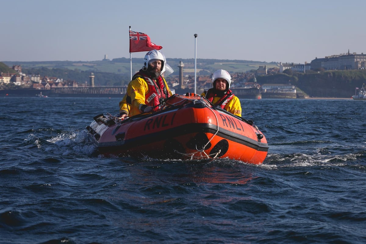 Whitby RNLI and Whitby Coastguard help a number of people stranded by tide cut offs