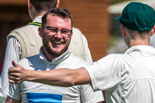 Steyert is congratulated for dismissing Shoaib Khan