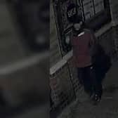 North Yorkshire Police have issued this CCTV image of a man they would like to speak to in connection with ongoing burglary investigations in Whitby.