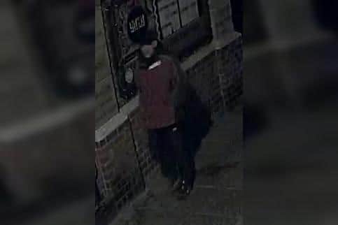 North Yorkshire Police have issued this CCTV image of a man they would like to speak to in connection with ongoing burglary investigations in Whitby.