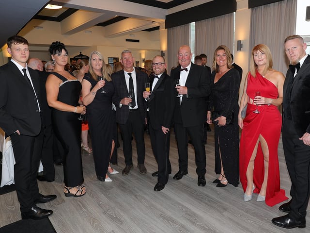 Dressed in their best at the ball.
