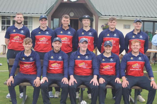 Woodhouse Grange CC 2nds, the Hunter's T20 Cup winners. PHOTO BY PHIL GILBANK