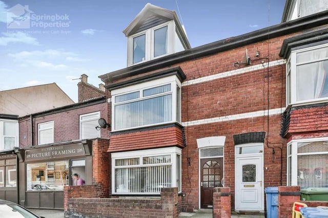 This three bedroom, two bathroom terraced home is for sale with Springbok Properties for £165,000.