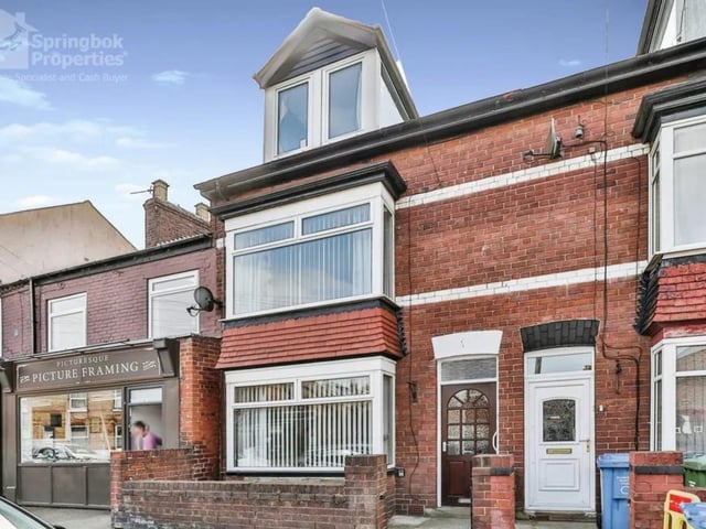 This three bedroom, two bathroom terraced home is for sale with Springbok Properties for £165,000.