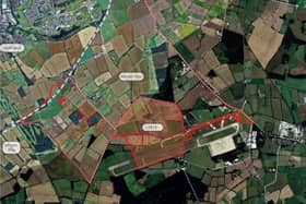 The location plan for the site of Langwith Village on land west of Elvington Lane, in York. Photo courtesy of Langwith Development Partnership