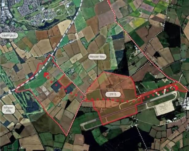 The location plan for the site of Langwith Village on land west of Elvington Lane, in York. Photo courtesy of Langwith Development Partnership