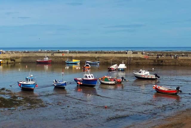 Boats at Staithes.
