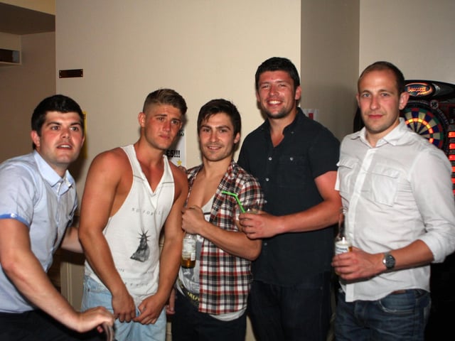 Mark, Liam, Georgie, Fryirs and Knowlson in Red Square