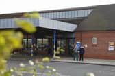 The main entrance at Bridlington Hospital