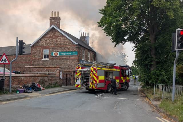 Fire crews were called to the incident in Rillington shortly after 8am - Image: Graeme Farrah