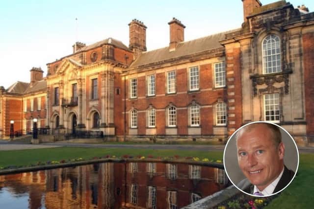 County Hall, Northallerton and, inset, Coun Gareth Dadd.