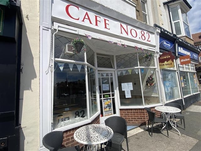 Cafe No.82, located in Scarborough, is for sale with Ernest Wilson Business Agents with an asking price of £9,950.
