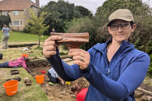 17th Century pot uncovered in 2024 - Image: Ethos Heritage