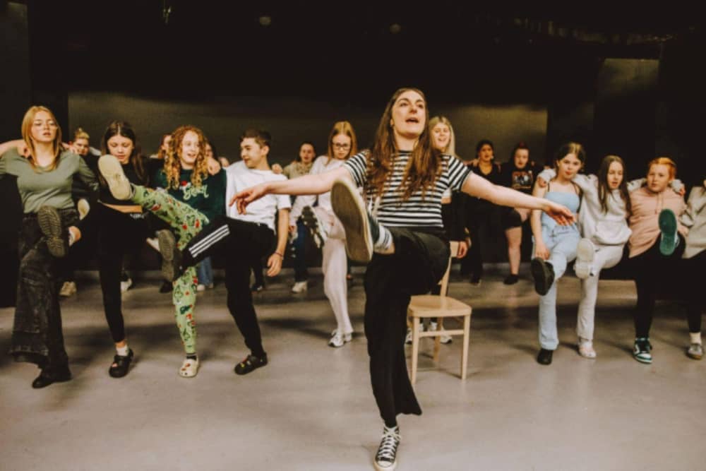 Action shot of the hard-workers during rehearsal. Credit: ARCADE/Matt Cooper.
