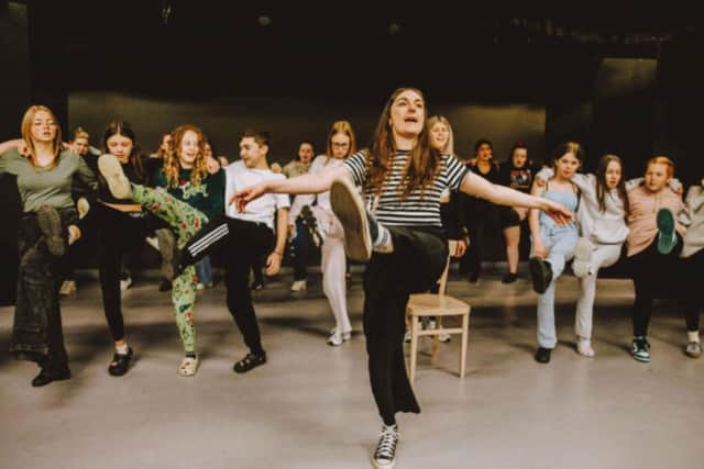 Action shot of the hard-workers during rehearsal. Credit: ARCADE/Matt Cooper.