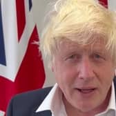 Screenshot of Boris Johnson video endorsing Weeden-Sanz.